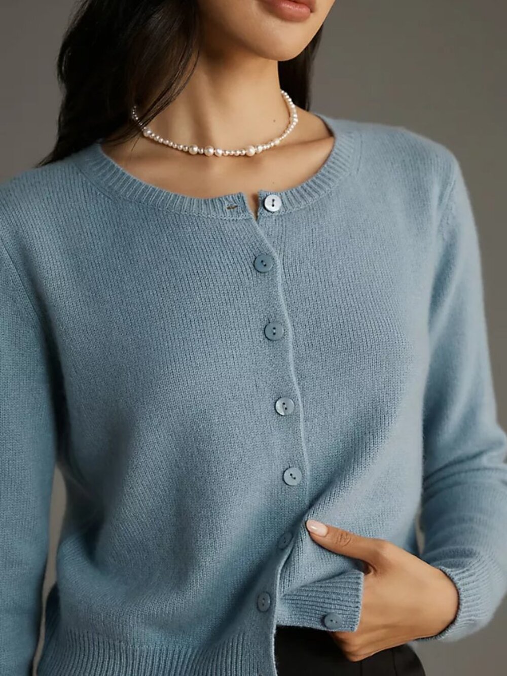 Reformation Clara Cashmere Crew Cardigan